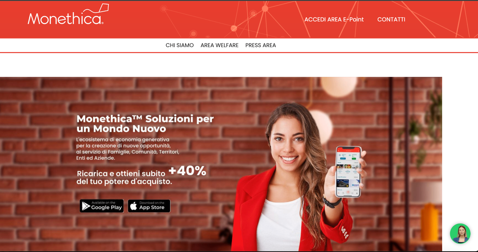Monethica homepage attuale